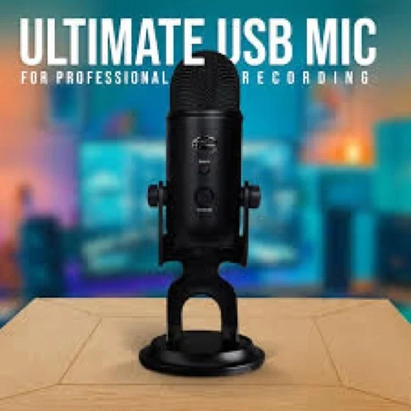 Logitech Blue Yeti Blackout USB Microphone